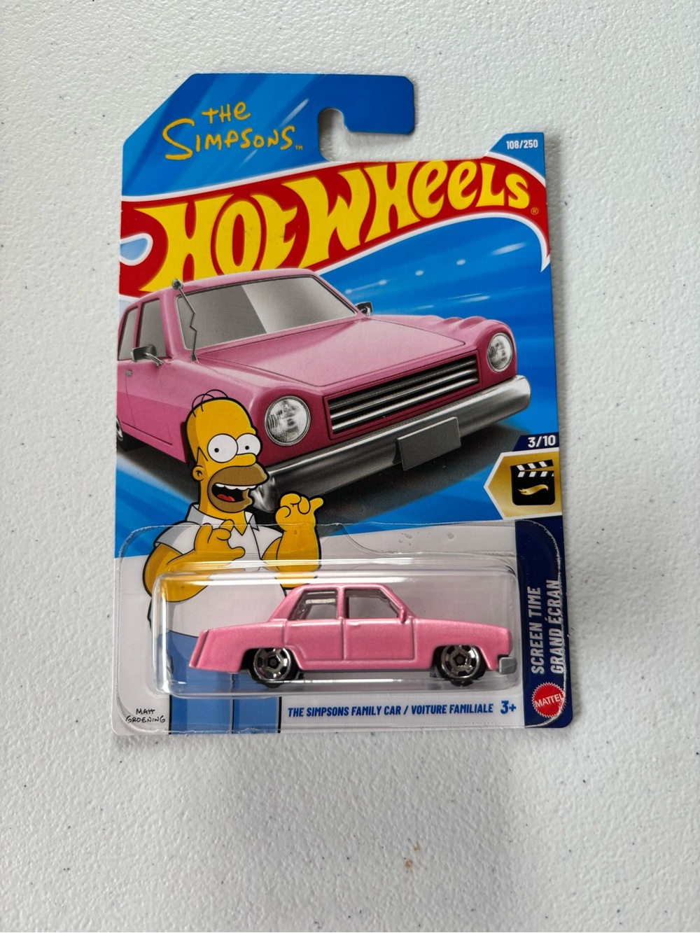 Mattel Hot Wheels The Simpsons Pink Family Car